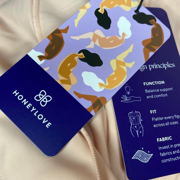 Honeylove Superpower Short HLSW05 Compression Shapewear Beige Nude NWT Size 3X - Picture 6 of 16